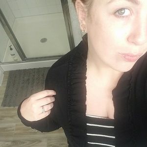 Black cardigan